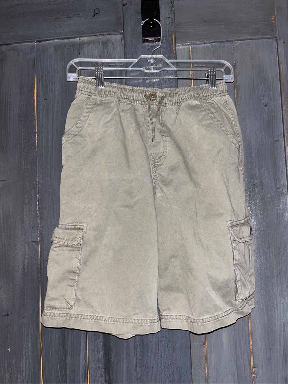 L.L.Bean Vintage 00 Khaki drawstring Kids Shorts Sz 16